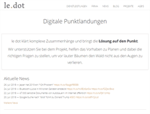 Tablet Screenshot of le-dot.com